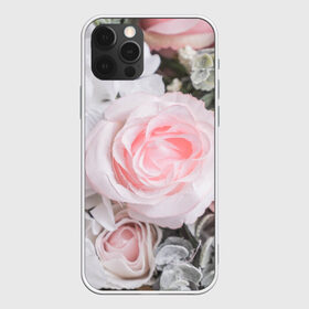 Чехол для iPhone 12 Pro Max с принтом розы в Новосибирске, Силикон |  | букет | винтаж | зелень | листья | розовые розы | романтика | цветы