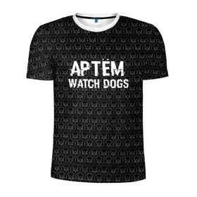 Мужская футболка 3D спортивная с принтом Артём Watch Dogs в Новосибирске, 100% полиэстер с улучшенными характеристиками | приталенный силуэт, круглая горловина, широкие плечи, сужается к линии бедра | game | name | watch dogs | watch dogs 2 | артём | город | девушка | дрон | игры | имена | компьютеры | пистолет | телефон | технологии | хакер