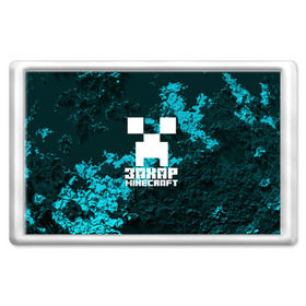 Магнит 45*70 с принтом Захар в стиле Minecraft в Новосибирске, Пластик | Размер: 78*52 мм; Размер печати: 70*45 | 