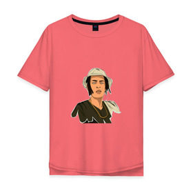 Мужская футболка хлопок Oversize с принтом Kizaru в Новосибирске, 100% хлопок | свободный крой, круглый ворот, “спинка” длиннее передней части | kizaru | yan kee | барселона | кизару | рэпер | ян кии