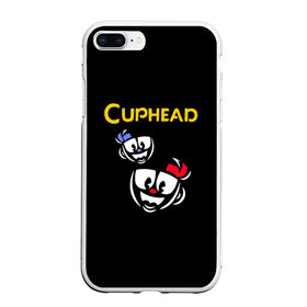 Чехол для iPhone 7Plus/8 Plus матовый с принтом Cuphead в Новосибирске, Силикон | Область печати: задняя сторона чехла, без боковых панелей | 