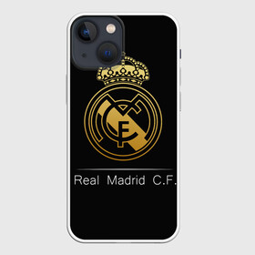 Чехол для iPhone 13 mini с принтом Real Gold Edition в Новосибирске,  |  | champions | league | madrid | real | spain | испания | лига | мадрид | реал | чемпионов