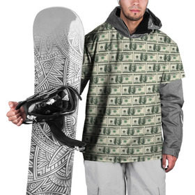 Накидка на куртку 3D с принтом Доллары в Новосибирске, 100% полиэстер |  | Тематика изображения на принте: dollars | money | usa | деньги | доллар | паттерн | сша