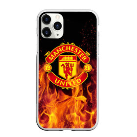 Чехол для iPhone 11 Pro матовый с принтом FC Manchester United в Новосибирске, Силикон |  | fc manchester united | manchester | манчестер юнайтед | футбол