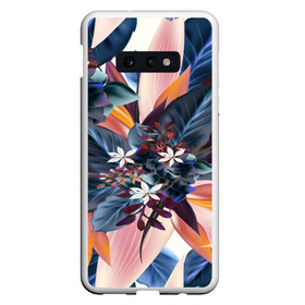 Чехол для Samsung S10E с принтом Flower collection в Новосибирске, Силикон | Область печати: задняя сторона чехла, без боковых панелей | flower | букет | краски | орхидеи | природа | текстуры | тропики | тропический | цветочки | цветы