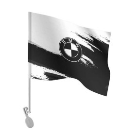 Флаг для автомобиля с принтом bmw black collection 2018 в Новосибирске, 100% полиэстер | Размер: 30*21 см | auto | automobile | bmw | car | автомобиль | бмв