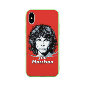 Чехол для Apple iPhone X силиконовый матовый с принтом Jim Morrison в Новосибирске, Силикон | Печать на задней стороне чехла, без боковой панели | Тематика изображения на принте: the doors | автор песен | вокалист | джим моррисон | звезда | музыка | певец | поэт | рок | рок музыка | фронтмен