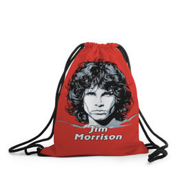 Рюкзак-мешок 3D с принтом Jim Morrison в Новосибирске, 100% полиэстер | плотность ткани — 200 г/м2, размер — 35 х 45 см; лямки — толстые шнурки, застежка на шнуровке, без карманов и подкладки | the doors | автор песен | вокалист | джим моррисон | звезда | музыка | певец | поэт | рок | рок музыка | фронтмен
