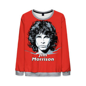 Мужской свитшот 3D с принтом Jim Morrison в Новосибирске, 100% полиэстер с мягким внутренним слоем | круглый вырез горловины, мягкая резинка на манжетах и поясе, свободная посадка по фигуре | the doors | автор песен | вокалист | джим моррисон | звезда | музыка | певец | поэт | рок | рок музыка | фронтмен