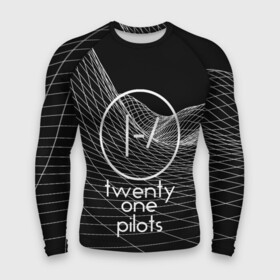 Мужской рашгард 3D с принтом twenty one pilots в Новосибирске,  |  | rock | t.o.p. | top | twenty one pilots | рок