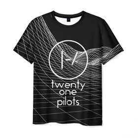 Мужская футболка 3D с принтом twenty one pilots в Новосибирске, 100% полиэфир | прямой крой, круглый вырез горловины, длина до линии бедер | rock | t.o.p. | top | twenty one pilots | рок