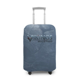 Чехол для чемодана 3D с принтом Vikings в Новосибирске, 86% полиэфир, 14% спандекс | двустороннее нанесение принта, прорези для ручек и колес | midgard | viking | wolves | викинги | воин | волк | игра