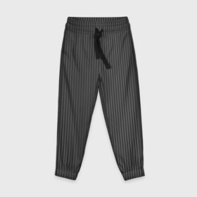 Детские брюки 3D с принтом Black&White 3 в Новосибирске, 100% полиэстер | манжеты по низу, эластичный пояс регулируется шнурком, по бокам два кармана без застежек, внутренняя часть кармана из мелкой сетки | black | blackwhite | white | белое | линии | полоски | черное