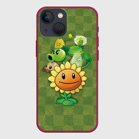 Чехол для iPhone 13 mini с принтом Plants vs Zombies в Новосибирске,  |  | plants | plants vs zombies | zombies | зомби против растений