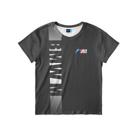 Детская футболка 3D с принтом BMW 2018 M Sport в Новосибирске, 100% гипоаллергенный полиэфир | прямой крой, круглый вырез горловины, длина до линии бедер, чуть спущенное плечо, ткань немного тянется | bmw | бмв | марка | машины