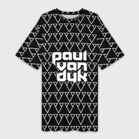 Платье-футболка 3D с принтом Paul Van Dyk в Новосибирске,  |  | paul van dyk | ван | дайк | дук | дюк | маттиас пауль | паул | пауль | пол