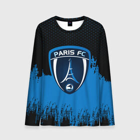 Мужской лонгслив 3D с принтом FC Paris Original uniform в Новосибирске, 100% полиэстер | длинные рукава, круглый вырез горловины, полуприлегающий силуэт | football | soccer | париж