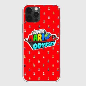 Чехол для iPhone 12 Pro с принтом Super Mario Odyssey в Новосибирске, силикон | область печати: задняя сторона чехла, без боковых панелей | nintendo | марио | нинтендо
