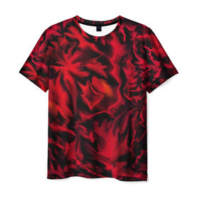 Мужская футболка 3D с принтом Flame Style (красный) в Новосибирске, 100% полиэфир | прямой крой, круглый вырез горловины, длина до линии бедер | огненный | огонь | пламя