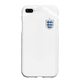 Чехол для iPhone 7Plus/8 Plus матовый с принтом England home WC 2018 в Новосибирске, Силикон | Область печати: задняя сторона чехла, без боковых панелей | cup | england | fifa | russia | world | англия | мира | россия | чемпионат