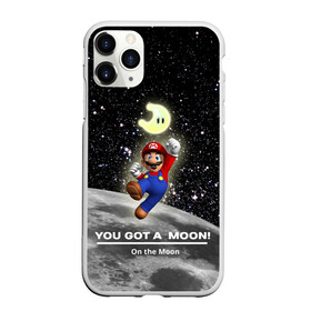 Чехол для iPhone 11 Pro Max матовый с принтом You got a moon в Новосибирске, Силикон |  | 