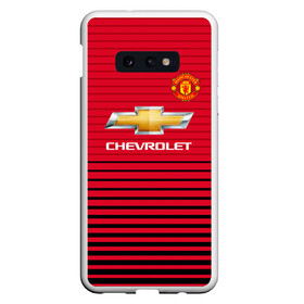 Чехол для Samsung S10E с принтом Man United Форма Home 18 19 в Новосибирске, Силикон | Область печати: задняя сторона чехла, без боковых панелей | mu | манчестер юнайтед | мю | форма