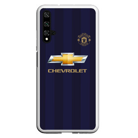 Чехол для Honor 20 с принтом Man United Форма Away 18 19 в Новосибирске, Силикон | Область печати: задняя сторона чехла, без боковых панелей | mu | манчестер юнайтед | мю | форма