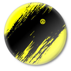 Значок с принтом FC Borussia 2018 Original в Новосибирске,  металл | круглая форма, металлическая застежка в виде булавки | боруссия | дортмунд