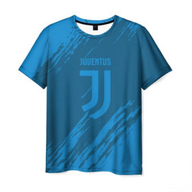 Мужская футболка 3D с принтом Juventus 2018 Original в Новосибирске, 100% полиэфир | прямой крой, круглый вырез горловины, длина до линии бедер | Тематика изображения на принте: 