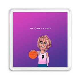 Магнит 55*55 с принтом Lil Pump D Rose в Новосибирске, Пластик | Размер: 65*65 мм; Размер печати: 55*55 мм | hip hop | hiphop | lil pump | mc | rap | газзи гарсия | зачитал | клауд | клауд рэп | лил памп | лили | мс | памп | реп | репер | речитатив | рэп | рэпер | трэп | хип | хип хоп | хипхоп | хоп