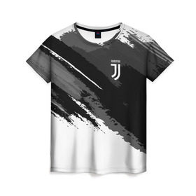 Женская футболка 3D с принтом FC Juventus Original 2018 в Новосибирске, 100% полиэфир ( синтетическое хлопкоподобное полотно) | прямой крой, круглый вырез горловины, длина до линии бедер | football | soccer | ювентус