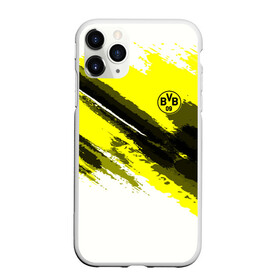 Чехол для iPhone 11 Pro Max матовый с принтом FC Borussia Original 2018 в Новосибирске, Силикон |  | football | soccer | боруссия