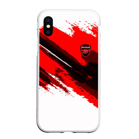 Чехол для iPhone XS Max матовый с принтом FC Arsenal Original 2018 в Новосибирске, Силикон | Область печати: задняя сторона чехла, без боковых панелей | Тематика изображения на принте: football | soccer