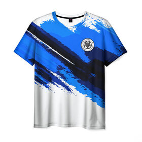 Мужская футболка 3D с принтом FC Leicester Original 2018 в Новосибирске, 100% полиэфир | прямой крой, круглый вырез горловины, длина до линии бедер | football | soccer