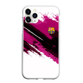 Чехол для iPhone 11 Pro Max матовый с принтом FC Barcelona Original 2018 в Новосибирске, Силикон |  | football | soccer | барселона