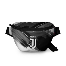 Поясная сумка 3D с принтом JUVENTUS SPORT STYLE в Новосибирске, 100% полиэстер | плотная ткань, ремень с регулируемой длиной, внутри несколько карманов для мелочей, основное отделение и карман с обратной стороны сумки застегиваются на молнию | Тематика изображения на принте: football | soccer | ювентус