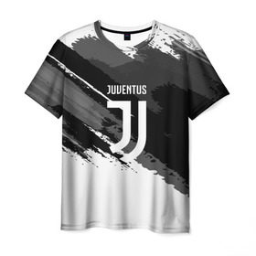 Мужская футболка 3D с принтом JUVENTUS SPORT STYLE в Новосибирске, 100% полиэфир | прямой крой, круглый вырез горловины, длина до линии бедер | Тематика изображения на принте: football | soccer | ювентус