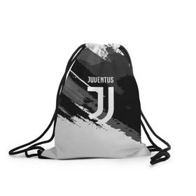 Рюкзак-мешок 3D с принтом JUVENTUS SPORT STYLE в Новосибирске, 100% полиэстер | плотность ткани — 200 г/м2, размер — 35 х 45 см; лямки — толстые шнурки, застежка на шнуровке, без карманов и подкладки | Тематика изображения на принте: football | soccer | ювентус