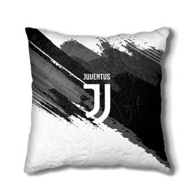 Подушка 3D с принтом JUVENTUS SPORT STYLE в Новосибирске, наволочка – 100% полиэстер, наполнитель – холлофайбер (легкий наполнитель, не вызывает аллергию). | состоит из подушки и наволочки. Наволочка на молнии, легко снимается для стирки | Тематика изображения на принте: football | soccer | ювентус