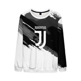 Мужской свитшот 3D с принтом JUVENTUS SPORT STYLE в Новосибирске, 100% полиэстер с мягким внутренним слоем | круглый вырез горловины, мягкая резинка на манжетах и поясе, свободная посадка по фигуре | Тематика изображения на принте: football | soccer | ювентус