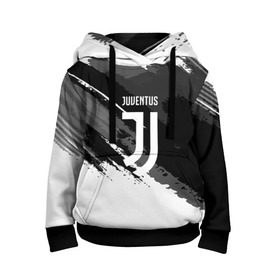 Детская толстовка 3D с принтом JUVENTUS SPORT STYLE в Новосибирске, 100% полиэстер | двухслойный капюшон со шнурком для регулировки, мягкие манжеты на рукавах и по низу толстовки, спереди карман-кенгуру с мягким внутренним слоем | Тематика изображения на принте: football | soccer | ювентус