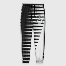 Мужские брюки 3D с принтом MERCEDES BENZ SPORT в Новосибирске, 100% полиэстер | манжеты по низу, эластичный пояс регулируется шнурком, по бокам два кармана без застежек, внутренняя часть кармана из мелкой сетки | Тематика изображения на принте: 