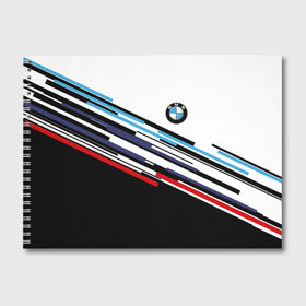 Альбом для рисования с принтом BMW BRAND COLOR в Новосибирске, 100% бумага
 | матовая бумага, плотность 200 мг. | Тематика изображения на принте: bmw | bmw motorsport | bmw performance | carbon | m | motorsport | performance | sport | бмв | карбон | моторспорт | спорт