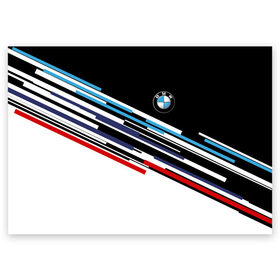 Поздравительная открытка с принтом BMW BRAND COLOR в Новосибирске, 100% бумага | плотность бумаги 280 г/м2, матовая, на обратной стороне линовка и место для марки
 | Тематика изображения на принте: bmw | бмв | марка | машины