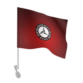 Флаг для автомобиля с принтом Mercedes MOTORs в Новосибирске, 100% полиэстер | Размер: 30*21 см | auto | automobile | car | machine | mercedes | motor | motor car | sport car | автомашина | легковой автомобиль | спортивный автомобиль | тачка