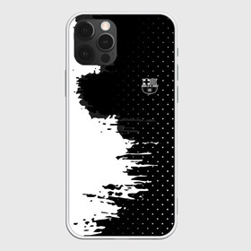 Чехол для iPhone 12 Pro Max с принтом Barcelona uniform black 2018 в Новосибирске, Силикон |  | football | soccer | барселона