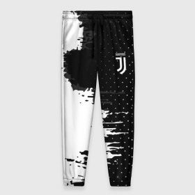 Женские брюки 3D с принтом Juventus uniform black 2018 в Новосибирске, полиэстер 100% | прямой крой, два кармана без застежек по бокам, с мягкой трикотажной резинкой на поясе и по низу штанин. В поясе для дополнительного комфорта — широкие завязки | football | soccer | ювентус
