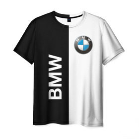 Мужская футболка 3D с принтом BMW в Новосибирске, 100% полиэфир | прямой крой, круглый вырез горловины, длина до линии бедер | ag | bayerische | beba | bimmer | bmw | freude am fahren | motoren | werke | автомобиль | баварские моторные заводы | беха | бимер | биммер | бмв | бмвшка | бумер | бэха | машина | немецкий | тачка