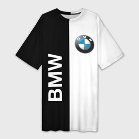 Платье-футболка 3D с принтом BMW в Новосибирске,  |  | ag | bayerische | beba | bimmer | bmw | freude am fahren | motoren | werke | автомобиль | баварские моторные заводы | беха | бимер | биммер | бмв | бмвшка | бумер | бэха | машина | немецкий | тачка