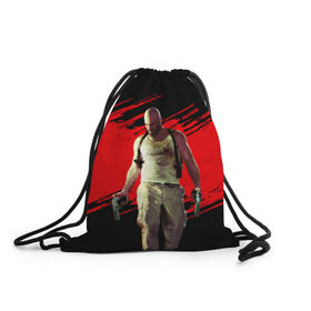 Рюкзак-мешок 3D с принтом Max Payne в Новосибирске, 100% полиэстер | плотность ткани — 200 г/м2, размер — 35 х 45 см; лямки — толстые шнурки, застежка на шнуровке, без карманов и подкладки | game | gta | max | payne | rockstar | игра | макс | пэйн